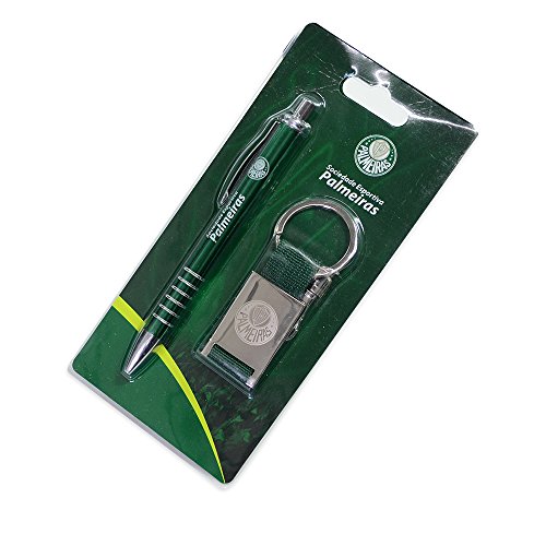 Jogo Caneta De Metal Com Chaveiro - Palmeiras