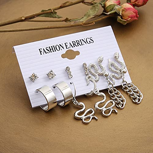 Gold-Plated Drop Earrings with Sparkling Crystals