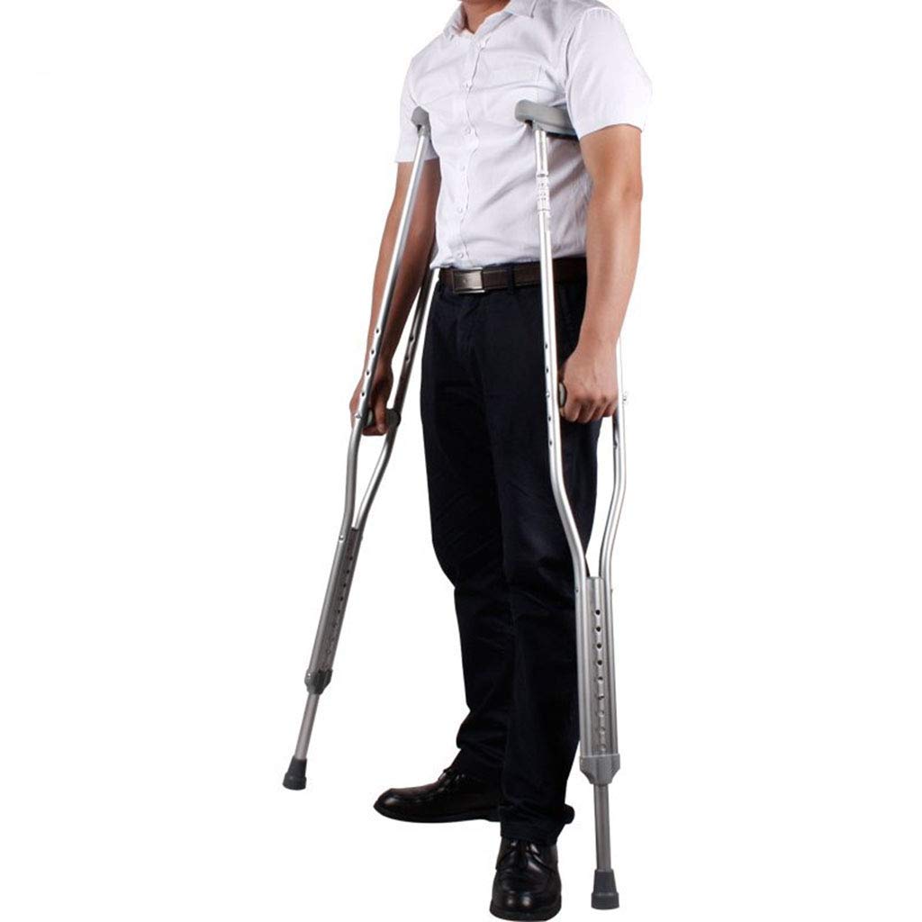 Coppia di stampelle in Alluminio Leggero, stampelle a ascelle Regolabili per pazienti con disabili Anziani, Durevole Camminata in Ospedale casa Esterna prospera