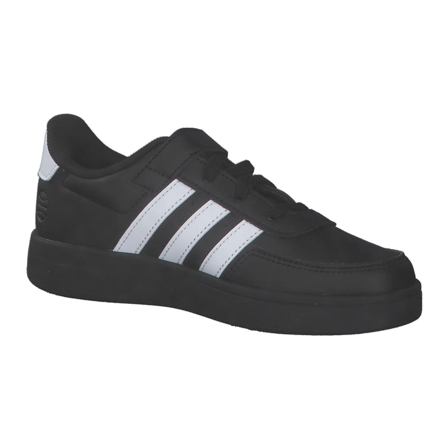 adidas Unisex niños Breaknet Lifestyle Court Elastic Lace and Top Strap Shoes, core black/Cloud white/Cloud white, 38 EU