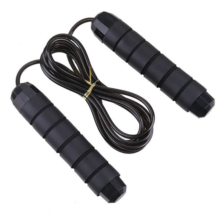 Photo 1 of Jump Rope, Ball Bearings Tangle-Free Rapid Speed Cable Skipping Rope, Adjustable Jumping Ropes for Men, Women and Kids, Ideal for Aerobic Exercise,Black