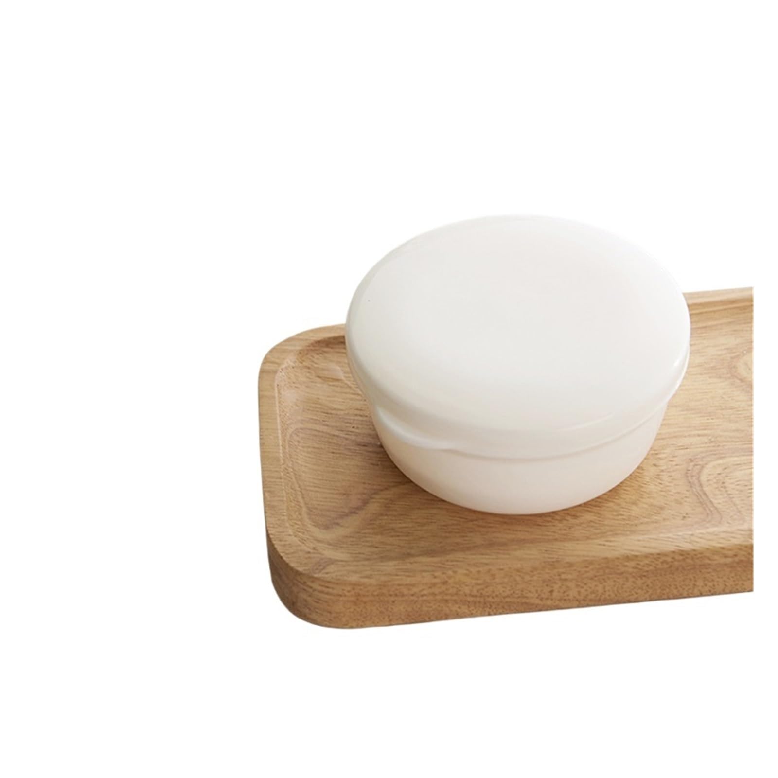 Plastic Soap Container Bar Holder Travel Case Portable Round Dishes with Lid Leak-Proof Box For Bathroom(White)
