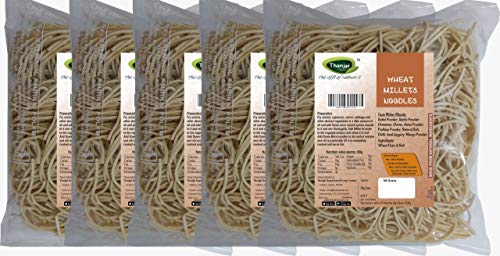 Image of Thanjai Natural Wheat Noodles 180 Grams X 5 (900 Grams) of Homemade Natural Noodles( No Preservatives, No Chemicals, No Artificial Extract)