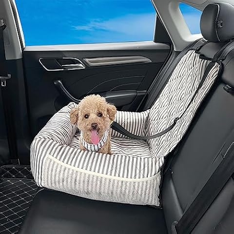GeerDuo Dog Car Bed Seat for Small and Medium Dogs, Dog Booster Seat Sofa Pet Bed, Portable Dog Car Travel Carrier Bed (Medium) Cover