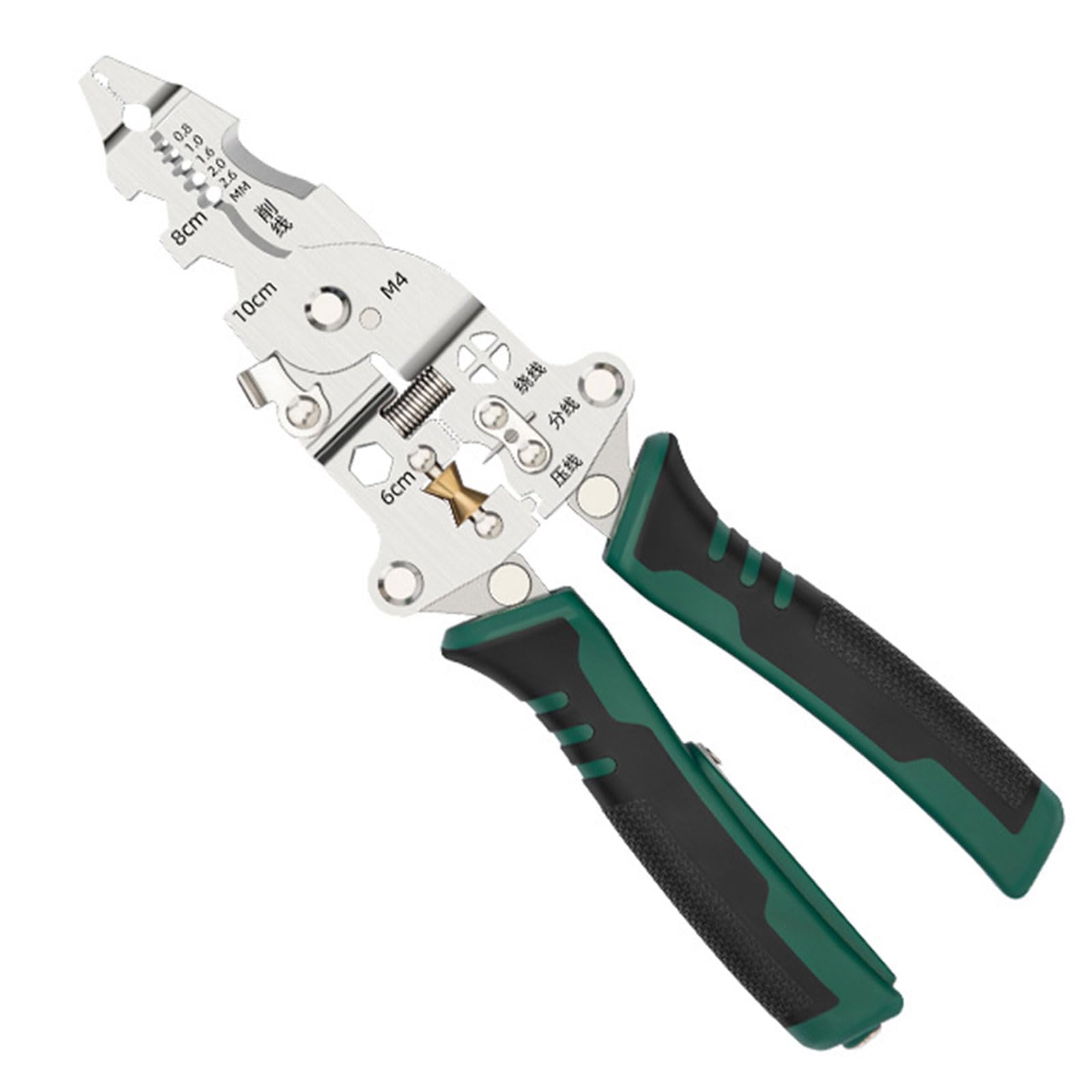 Rgybao Multifunctional Electrician Tool Wire Stripper Cable Cutter Voltages Tester High Carbon Steel For Safe Efficient Electrical Work Multipurpose Electrician Pliers Tool