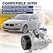 A/C Compressor with Clutch Compatible with BMW E60 F10 535i 535i xDrive 535xi L6 3.0L, Replace OE Number CO11253C, 158345, 64529195721, 64529174804, 64526980085