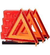 CARTMAN Warning Triangle DOT Approved, Identical to: United States FMVSS 571.125, Reflective Warn...