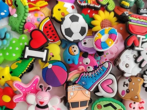 30 50 100 Pcs Shoe Charms for Clog Shoe Decoration, Shoe Accessories Pack for Kid and Adult, Halloween Christmas Party Favor Birthday GIft (Trendy 30 Pcs) - 2