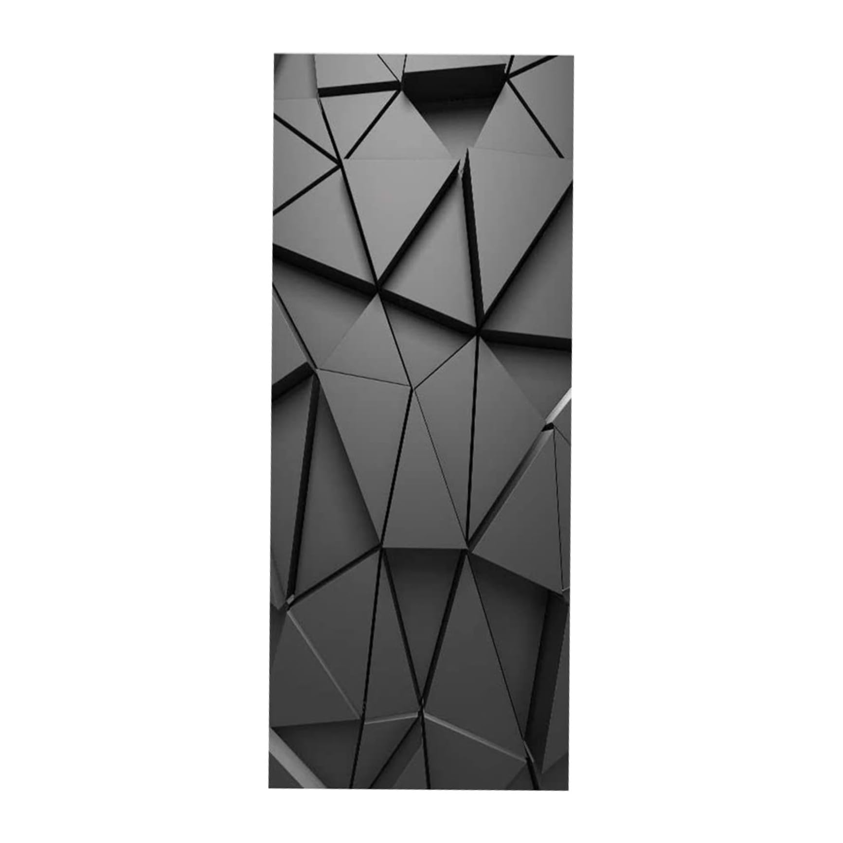 Autocollant de porte PVC pour salon et amélioration maison noir
