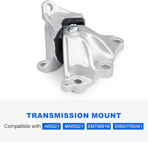 Miniatura 4 de JDMON 3 piezas de repuesto de motor y montaje de transmisión para Honda Civic 1.8L Coupé (Auto Trans) 2012 2013 compatible con MK172 A65048 A65021