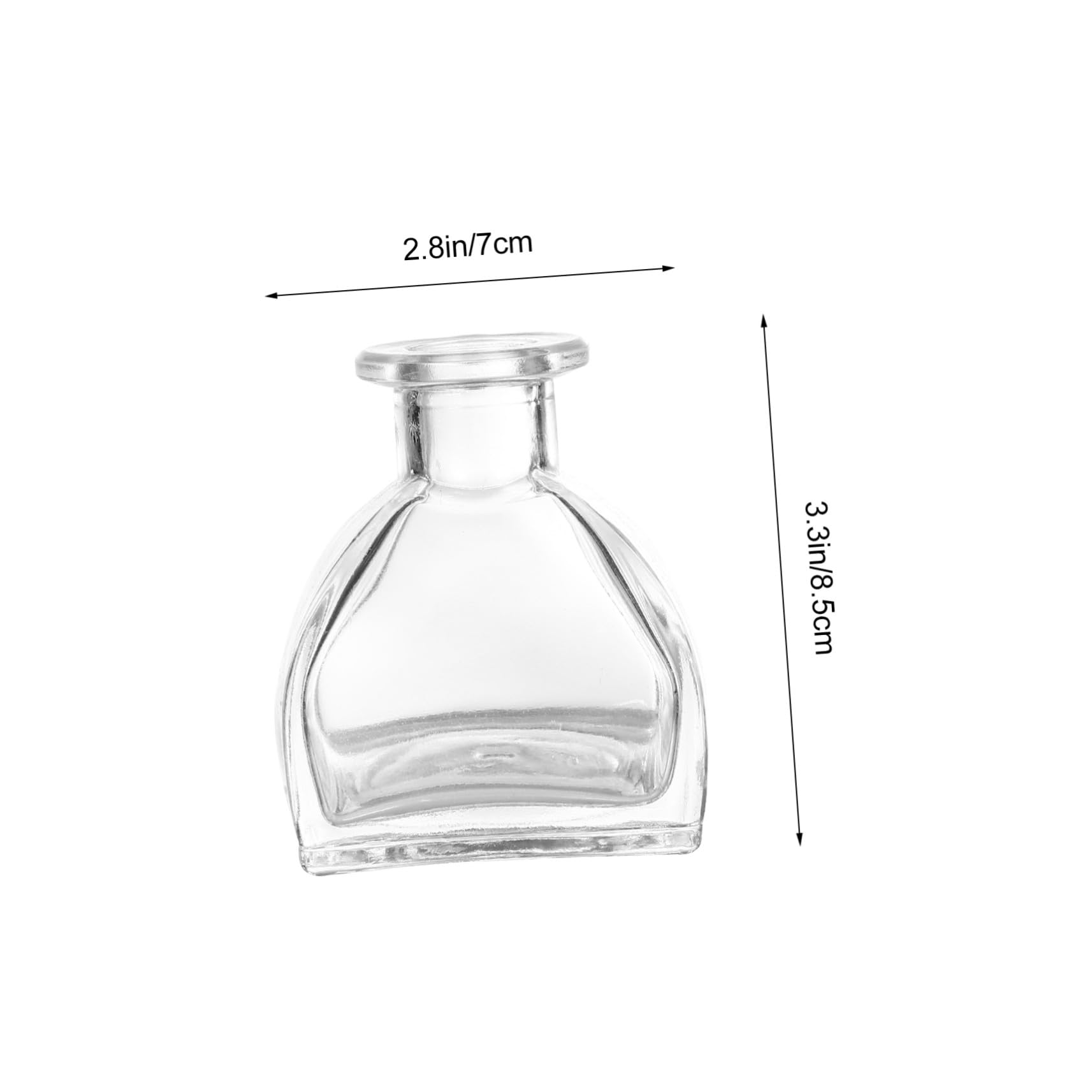 3 Stück Aromatherapie Glasflaschen mit Weithals Transparente Diffuser fläschchen für Ätherische Öle Duftwasser und Spa anwendungen für Zuhause und Veranstaltungen