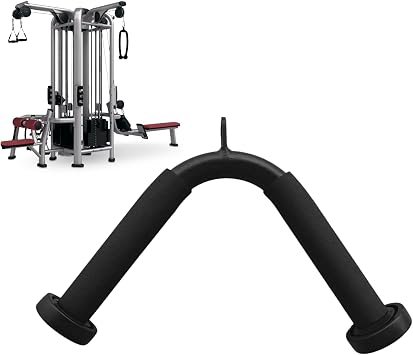 Tricep V-Bar Grip -Lat Pulldown Handle, Exercise Bar | Carbon Steel Training Attachment, Cushioned Arm Strength Builder, or Multipurpose Back Shoulder Trainer for Men and Women at Home Gym