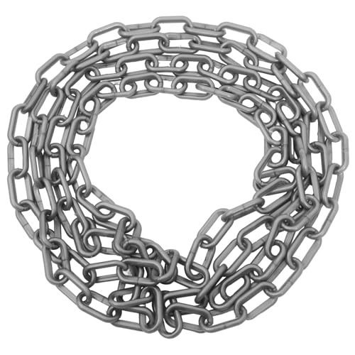 NOLITOY Chain Barrier Plastic Coil Chain Warning Safety Link Chain Delineator Post Chain 3 Meter