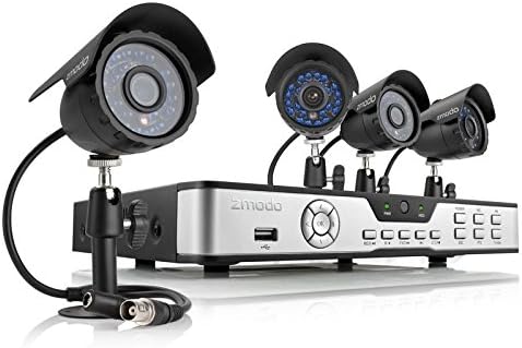 Zmodo PKD-DK4216-500GB H.264 Internet & 3G Phone Accessible 4-Channel DVR with 4 Night Vision Cameras and 500 GB HD