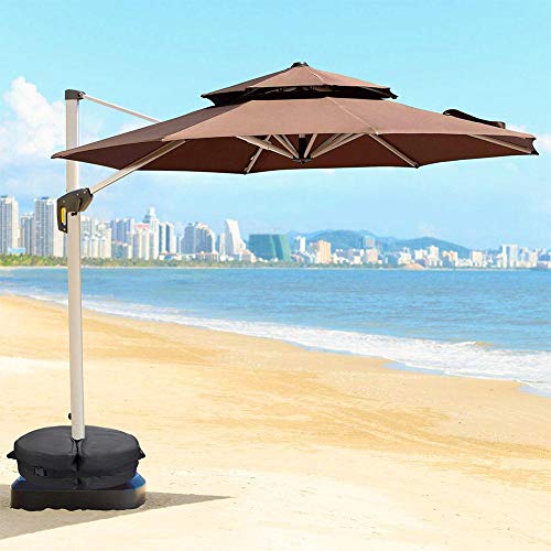 peso guarda-chuva, suporte redondo portátil à prova vento reforçado guarda-sol suporte resistente en