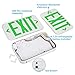TORCHSTAR LED Exit Sign, Emergency Exit Light with Battery Backup, Double Face, UL 924, AC 120/277V, Damp Location, Hardwired Green Letter Exit Lights for Business Indoor, Pack of 2