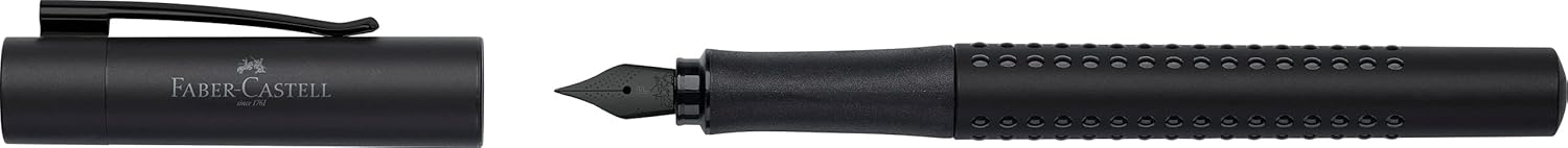 Faber-Castell Grip Edition F Fountain Pen - All Black