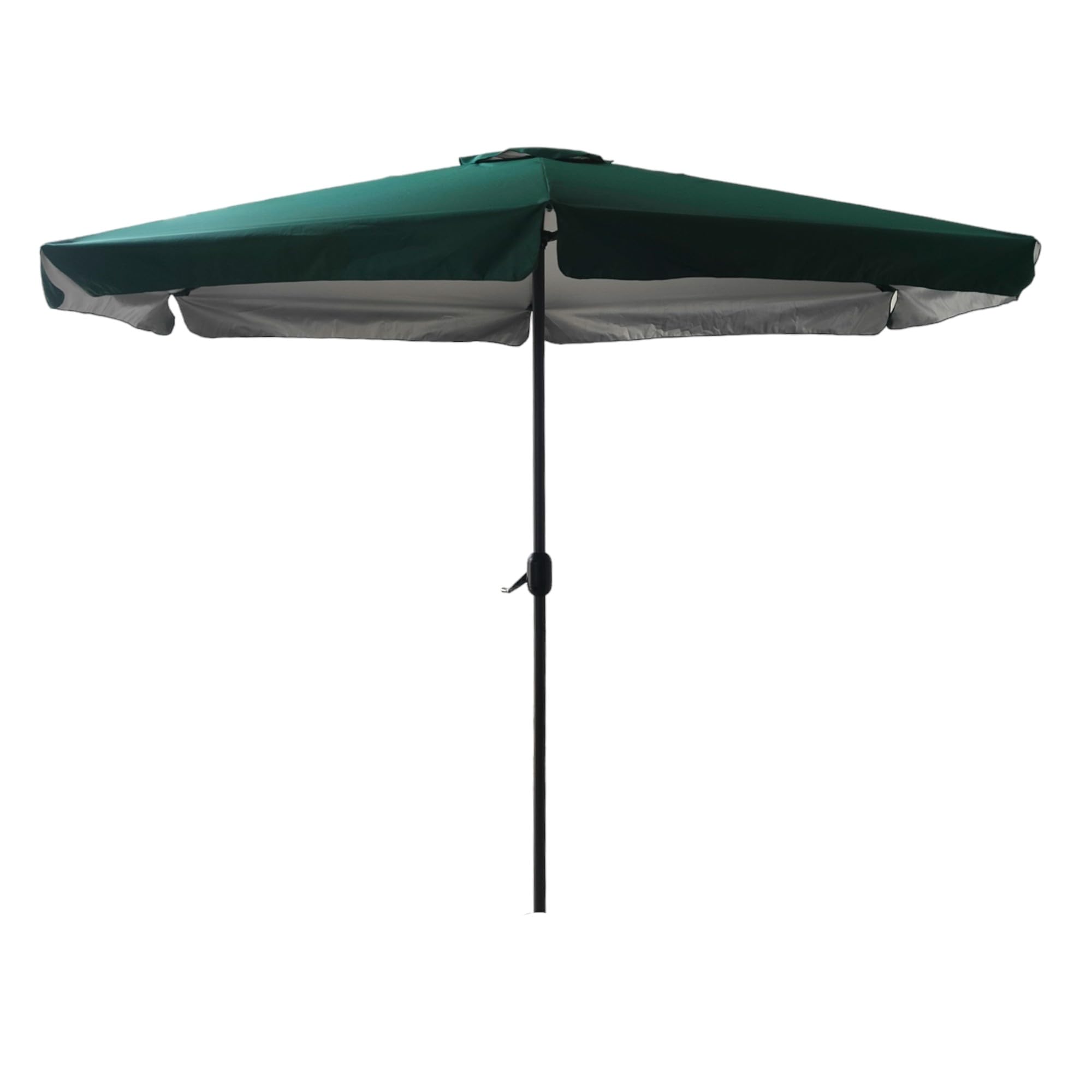Pincho Sombrilla terraza exterior 300cm, Sombrillas Jardín Grandes con Ventana Superior, Tela Poliéster 170gr/m2, Aluminio, Protección Solar UV50