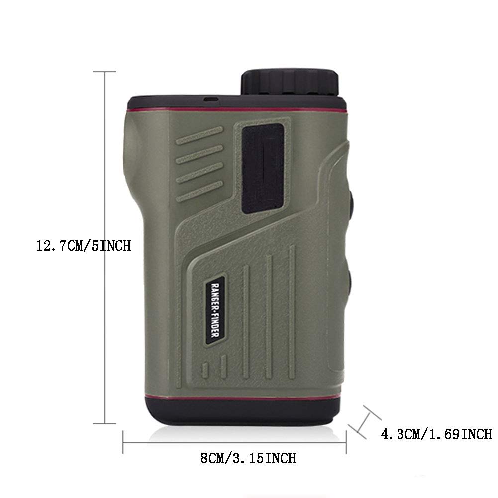 AIZYR Télémètre Laser, Poche Haute Précision Télémètre Laser - La Vitesse/Altimétrie/Mesure d'angle, Antipoussière Et Imperméable, Texture Confortable,600meters