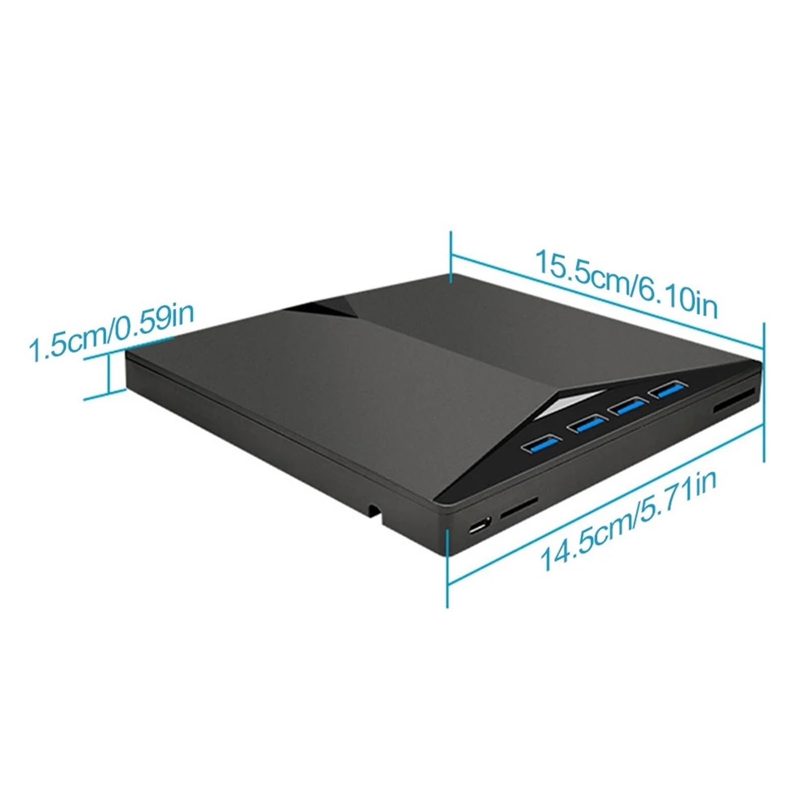 Lettore Dvd Lettore Dvd USB 3.0 con Porte TF/SD E USB Funzione di Ricarica del Masterizzatore CD/Dvd for Laptop Desktop