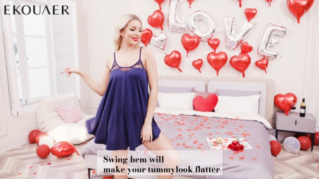 Ekouaer Nightgown Sexy Lingerie for Women  on Amazon Live