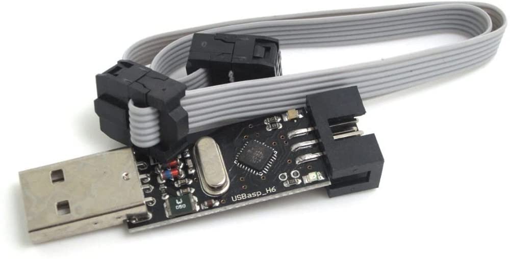Fasizi USBASP USBISP AVR USBasp_H6 Programmer + 6 pin Cable ideal Support Win7 Win10 Linux