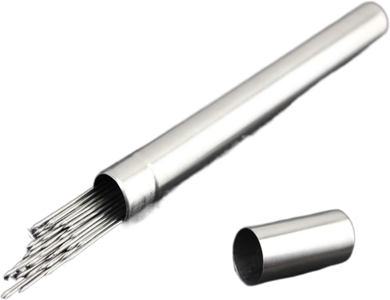 100 pcs Reusable BBQ Barbecue Shish Sticks with Storage Box, Kabob Skewers, Stainless Steel Grilling Skewers, for Meat Shrimp Chicken Vegetable