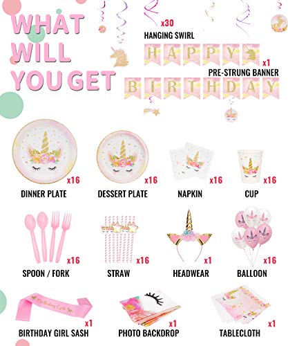 Decorlife FT-QDA001 Ultimate Unicorn Birthday Decorations thumb #1