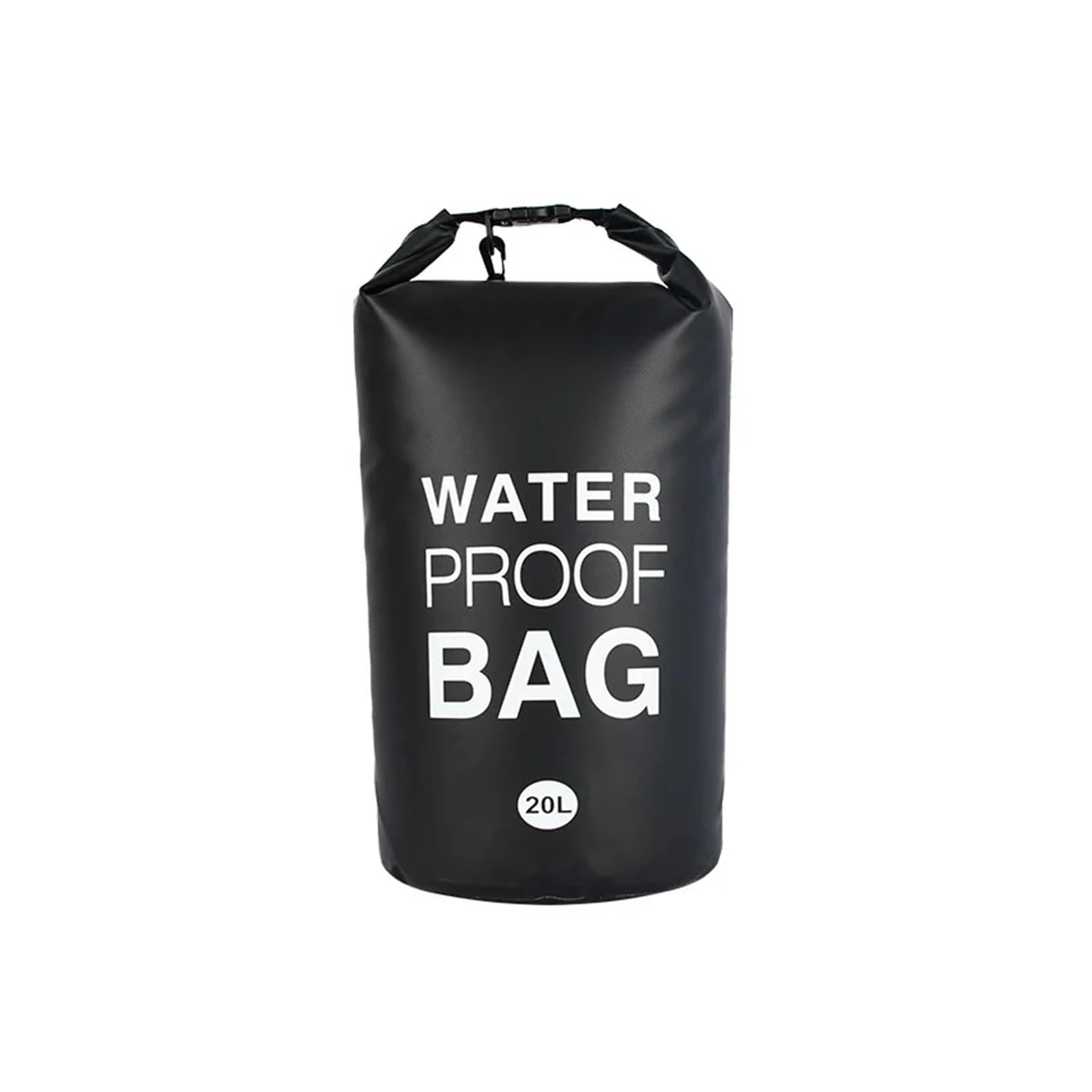 Générique Sacs secs imperméables Sac à Dos ultraléger pêche en mer Flotteur Piscine PVC hermétique(20L Black)