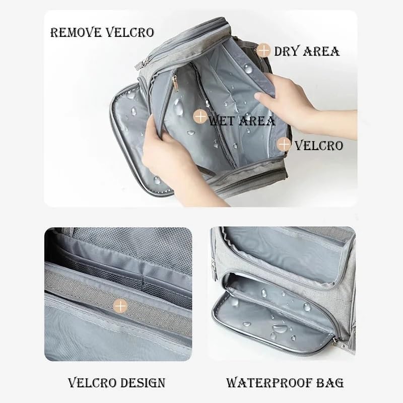 Borsa da Toilette Impermeabile da Uomo, Borsa cosmetica da Appendere, Organizer da Viaggio per Il Trucco, Accessori per Il Trucco da Donna, Custodia per Il Trucco, Lavaggio a Secco