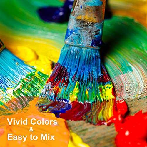 PHOENIX Oil Paint Set, 24x12ml/0.4 Fl Oz Tubes, Non-toxic Oil Based Paints for Canvas Crafts, Great Value Art Supplies for Artists, Adults & Beginners - Image 6