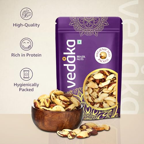 Image of Amazon Brand - Vedaka Brazil Nuts | 100 g | Rich Flavour | No Artificial Colours & Preservatives