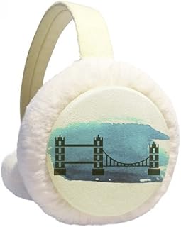 Tower Bridge, Londres, Inglaterra, Grã-Bretanha, Reino Unido, Aquecedor de orelhas de lã peluda para uso ao ar livre