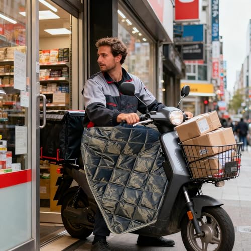 Housse de jambe scooter d'hiver étanche et résistante au vent glacial