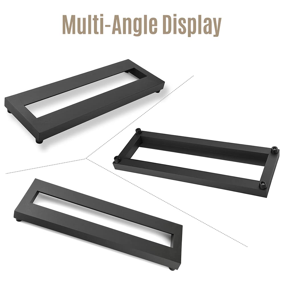Tablero de Pedales de Efecto de Guitarra de tamaño pequeño Tablero de Pedales de aleación de Aluminio 15 × 4.9 Pulgadas con Bolsa de Transporte,Tablero de Pedal de Efecto de Guitarra