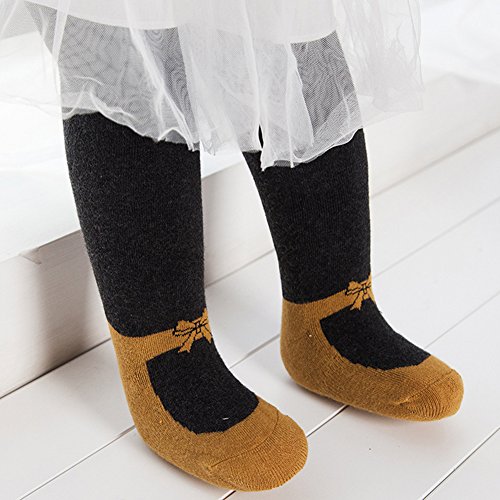 X&F Baby Boys and Girls Footed Cotton Leggings Little Kids Tights Stockings2