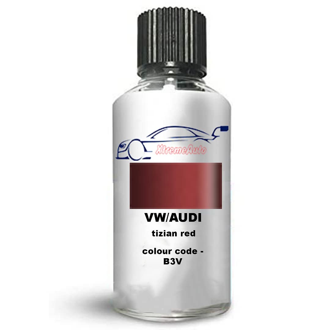 Xtremeauto Touch Up Paint For AUDI A3/S3 TIZIAN RED B3V 1987-1988 30ml Direct Appliance Chip Scuff Mark Scratch