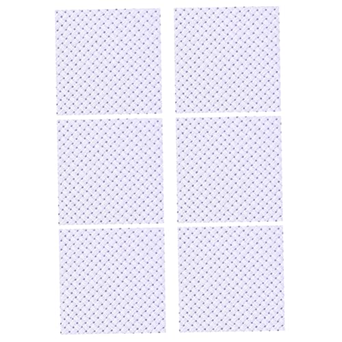 HOMSFOU Beginner Cross-Stitch Fabric 6pcs Cloth Embroidery Fabric Quarters 4pcs 30x30cm 2pcs 50x50cm DIY Embroidery Craft Safe Cotton Material