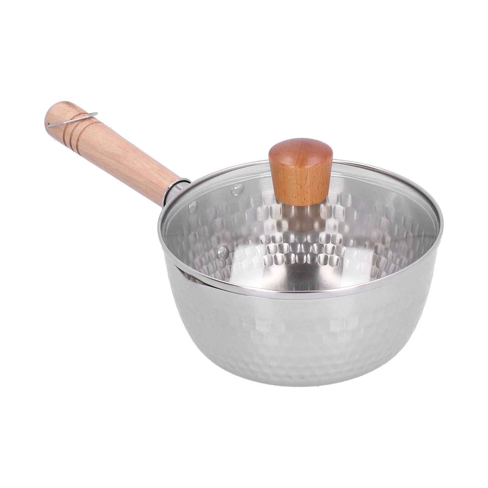 Milchtopf 18 Cm mit Holzgriff, 304 Edelstahl-Kochtopf