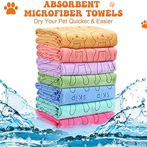 8-Pcs-Dog-Drying-Towels-Bulk-55-x-28-Pet-Grooming-Towels-Absorbent-Microfiber-Dog-Bath-Towels-Quick-Drying-Puppy-Bathing-Towel-for-Small-Medium-Large-Dogs-Cats-Pets-Bathing-Grooming-Colorful - Cucciolini Doodles   8-Pcs-Dog-Drying-Towels-Bulk-55-x-28-Pet-Grooming-Towels-Absorbent-Microfiber-Dog-Bath-Towels-Quick-Drying-Puppy-Bathing-Towel-for-Small-Medium-Large-Dogs-Cats-Pets-Bathing-Grooming-Colorful