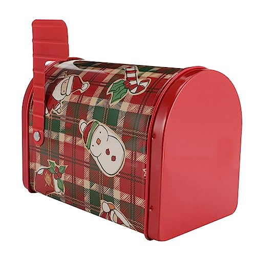 DECORNIJIA クリエイティブ アイアン ボックス クリスマス 缶 クリスマス 収納 ケース キャンディー 缶 ラップ クリス