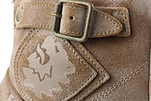 Image of Leather Casual Motorcycle Combat Chukka Western Dress Ankle Boots for Men with Side Zipper CD-5008-1-ABNHD