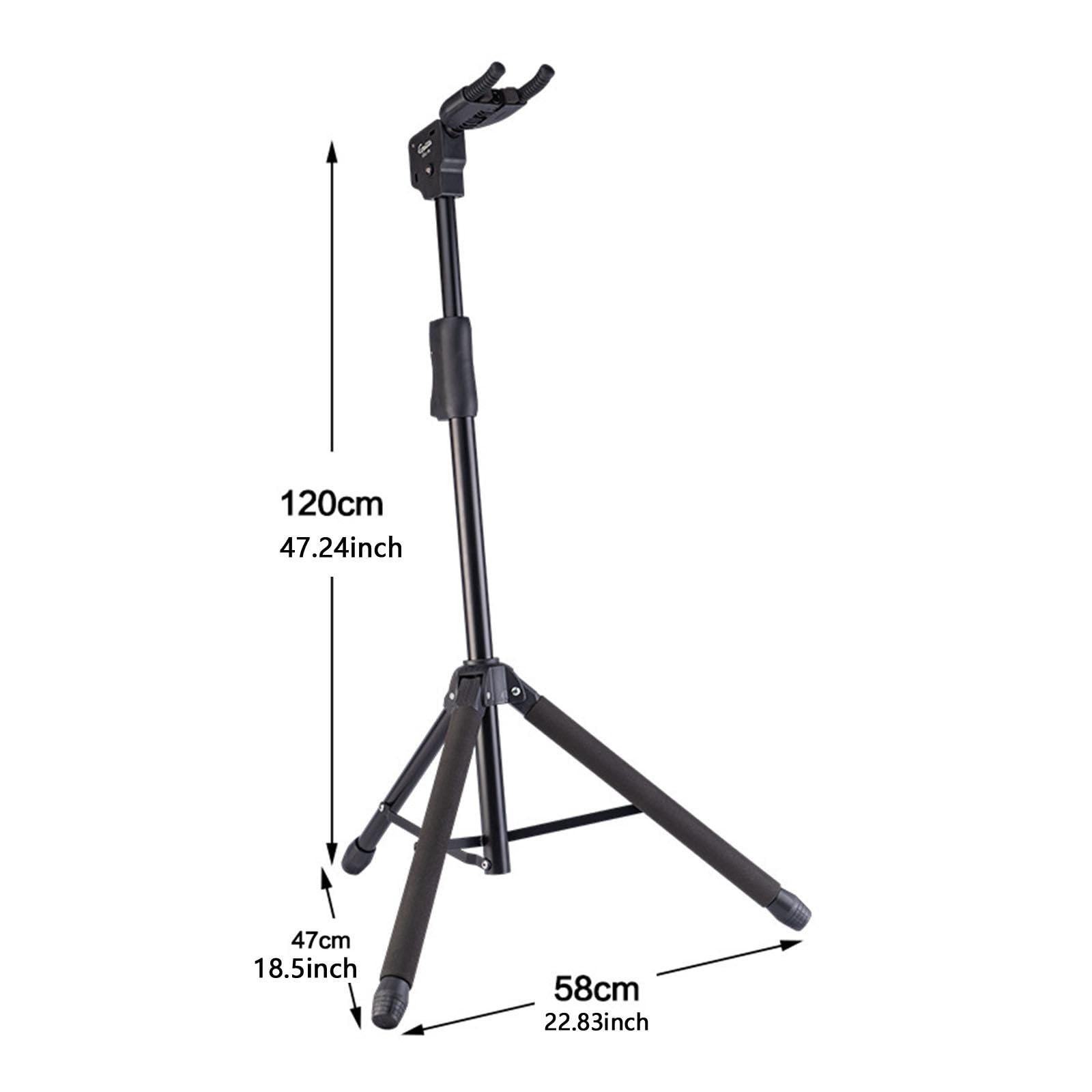 Wmqbjta Tripod Guitar Stand Ukulele Display Stand for Music Room School Musician