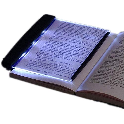 BookGlow - Reading Light LED Light Wedge Panel Book Reading Lamp LED Book Light Reading Night Flat Plate Portable Home Studying Reading Accessory