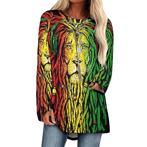 AMRANDOM Womens Fall Fashion 2023 Long Sleeve Shirts for Women Sweaters Trendy Clothes Ladies Tunic