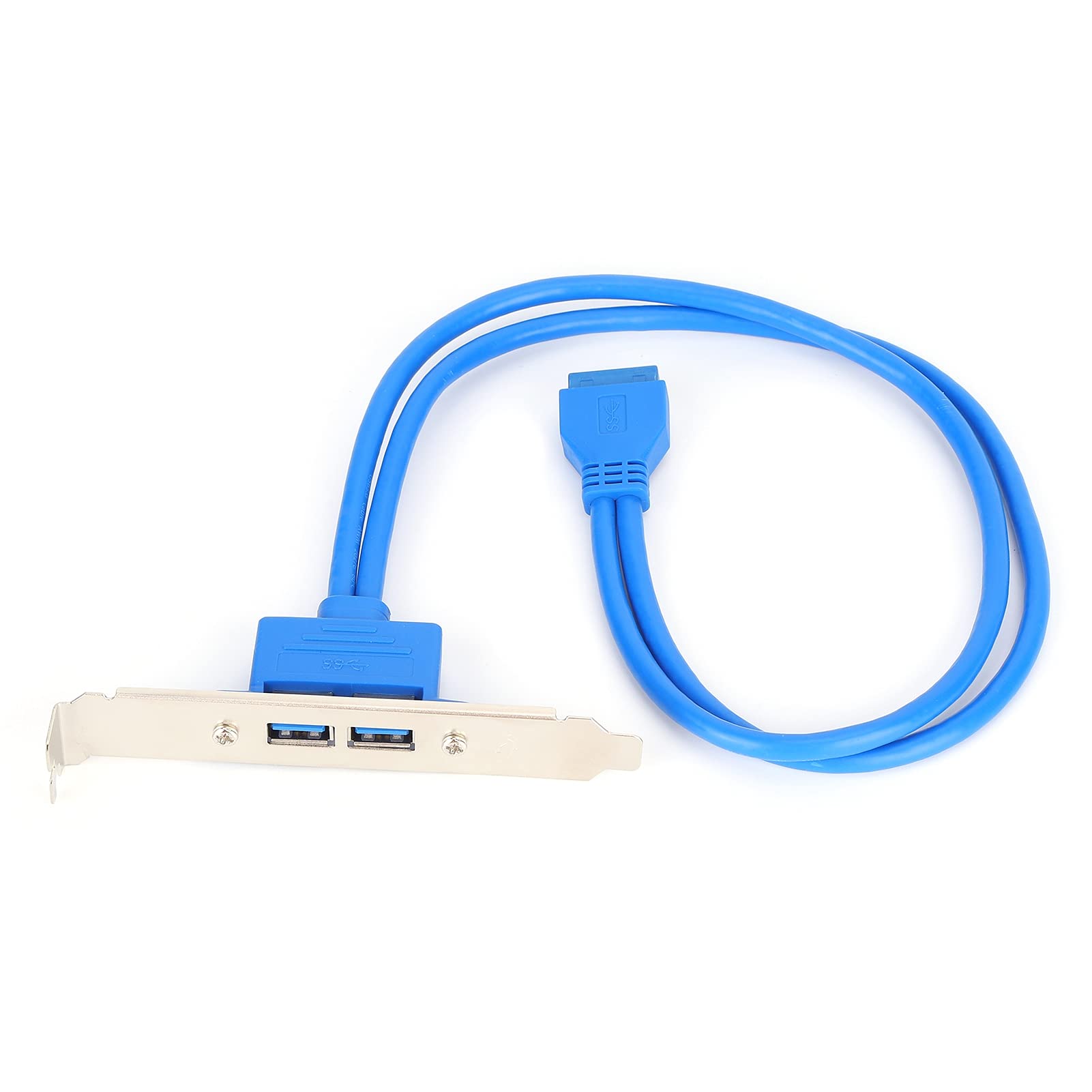 Staffa USB 3.0 Posteriore A Due Porte Con Cavo 19 Pin - Prolunga Per Scheda Madre, 50cm - 2