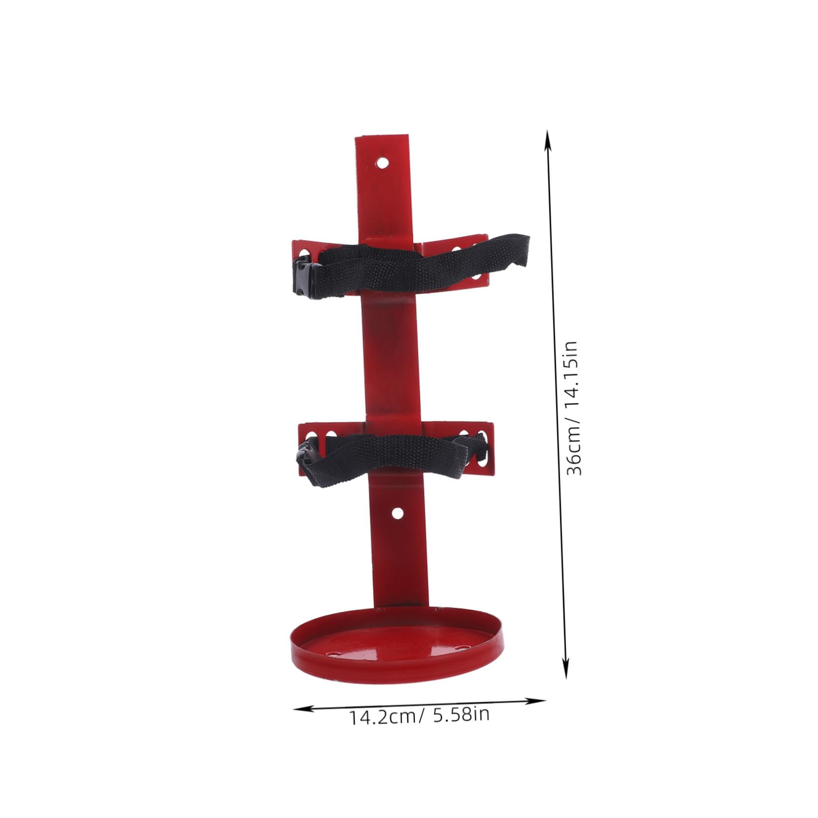 Supporto Installare in da Ferro Rosso Parete e Superficie Estintore Lucidata Facile Sicurezza Domestica e Ufficio