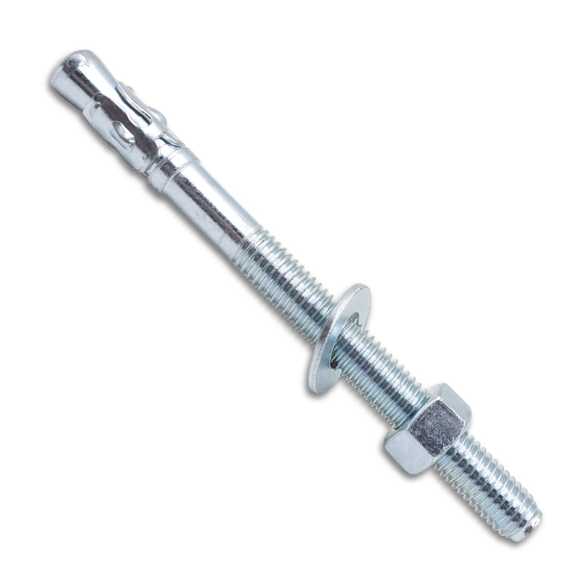 1/2" x 6" Wedge Anchor Zinc Plated, Heavy Duty Fastener for Concrete and Cement, Carbon Steel Anchor Bolts (8pcs)