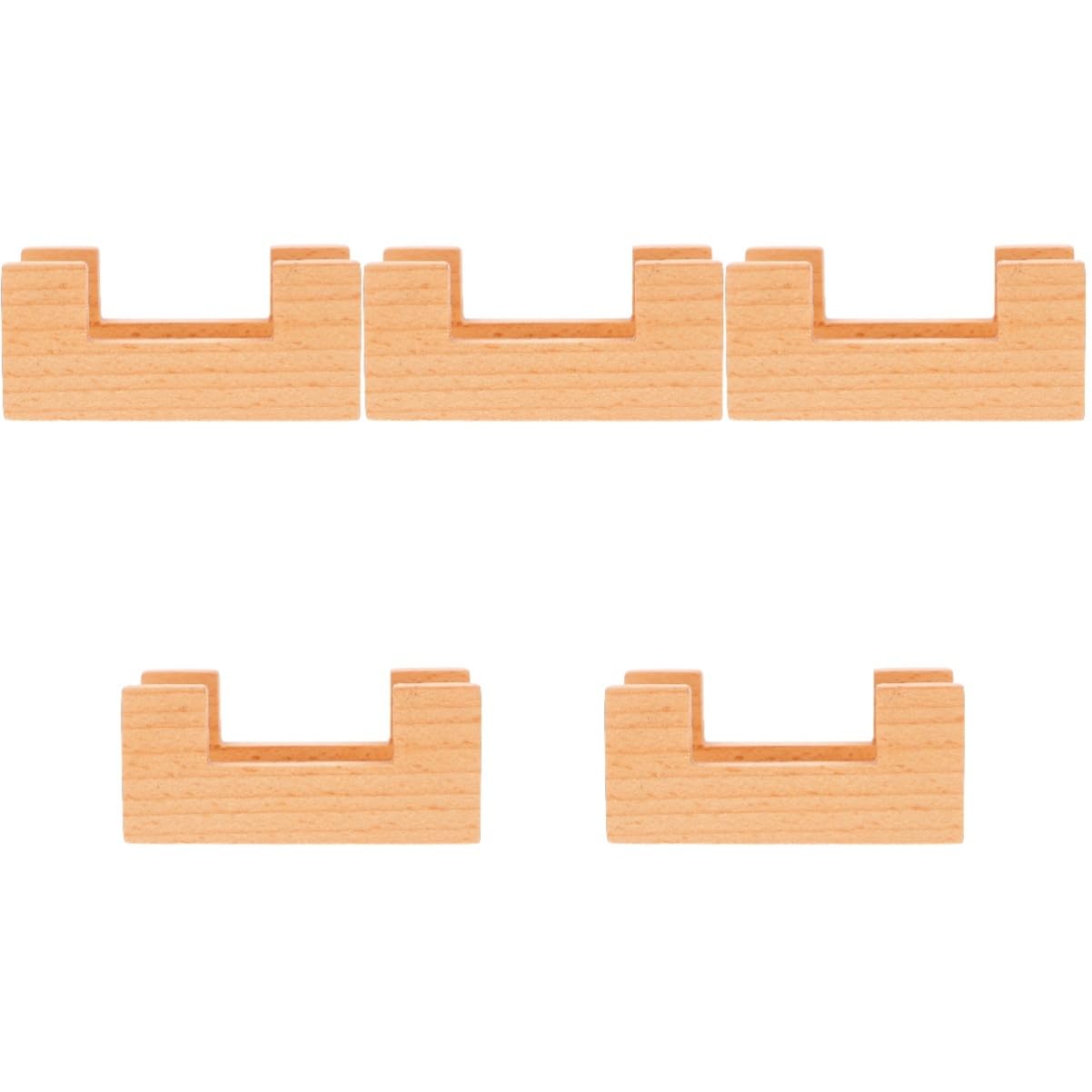 Zerodeko 5 Pièces Support à Sushi Présentoir Réutilisable pour Sushi et Sashimi Design Élégant avec Fentes pour pour Restaurants et Dîners Pratique pour Amis