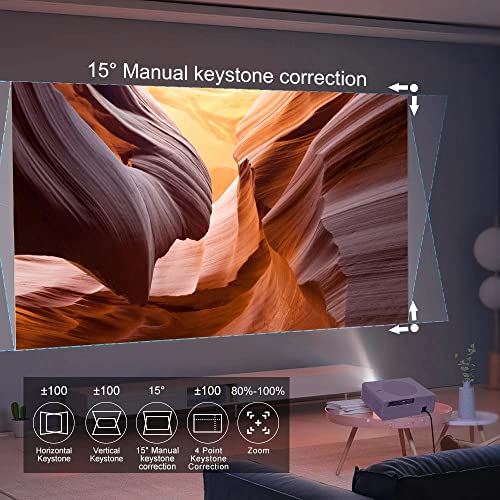 Image of TOPTRO Projector for Home 4K Support, Q10 Pro Max 12000Lumen Native Full HD Projector 2GB 16GB 5G WiFi 6 Bluetooth 5 YouTube PrimeVideo Netflix Builtin Portable Projector 300inch Home Cinema Projector